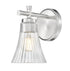 Z-Lite Belle 1 Light Wall Sconce in Brushed Nickel Finish Model: 7519-1S-BN