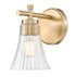 Z-Lite Belle 1 Light Wall Sconce in Brushed Nickel Finish Model: 7519-1S-BN