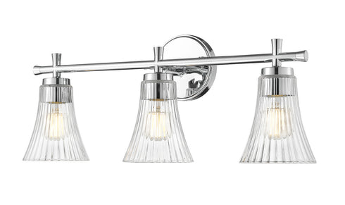 Z-Lite Belle 3 Light Vanity in Brushed Nickel Finish Model: 7519-3V-BN