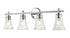 Z-Lite Belle 4 Light Vanity in Brushed Nickel Finish Model: 7519-4V-BN