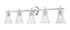 Z-Lite Belle 5 Light Vanity in Brushed Nickel Finish Model: 7519-5V-BN