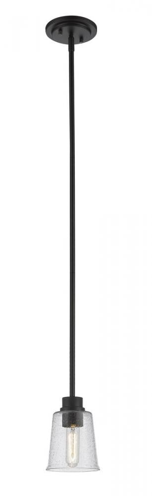 Z-Lite Bohin 1 Light Pendant in Brushed Nickel Finish Model: 464MP-BN