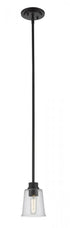 Z-Lite Bohin 1 Light Pendant in Brushed Nickel Finish Model: 464MP-BN