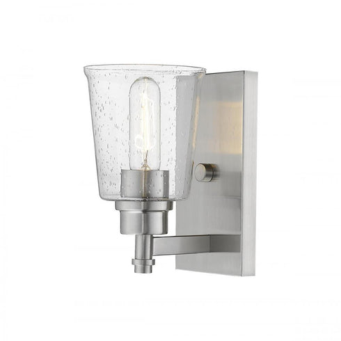 Z-Lite Bohin 1 Light Wall Sconce in Brushed Nickel Finish Model: 464-1S-BN
