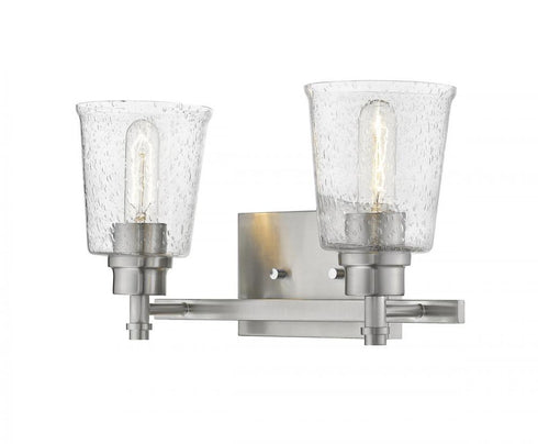 Z-Lite Bohin 2 Light Vanity in Brushed Nickel Finish Model: 464-2V-BN