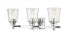 Z-Lite Bohin 3 Light Vanity in Brushed Nickel Finish Model: 464-3V-BN