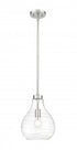 Z-Lite Bon Air 1 Light Pendant in Brushed Nickel Finish Model: 496P10-BN