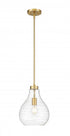 Z-Lite Bon Air 1 Light Pendant in Brushed Nickel Finish Model: 496P10-BN