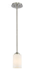 Z-Lite Bordeaux 1 Light Pendant in Brushed Nickel Finish Model: 435MP-BN