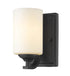 Z-Lite Bordeaux 1 Light Wall Sconce in Brushed Nickel Finish Model: 435-1S-BN