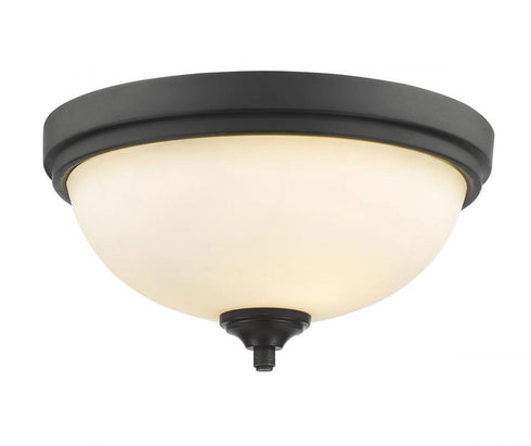 Z-Lite Bordeaux 2 Light Flush Mount in Brushed Nickel Finish Model: 435F2-BN