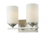 Z-Lite Bordeaux 2 Light Vanity in Brushed Nickel Finish Model: 435-2V-BN