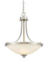 Z-Lite Bordeaux 3 Light Pendant in Brushed Nickel Finish Model: 435P-BN