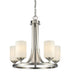 Z-Lite Bordeaux 5 Light Chandelier in Brushed Nickel Finish Model: 435-5BN