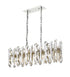 Z-Lite Bova 11 Light Linear Chandelier in Polished Nickel Finish Model: 4006-11L-PN