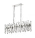 Z-Lite Bova 11 Light Linear Chandelier in Polished Nickel Finish Model: 4006-11L-PN