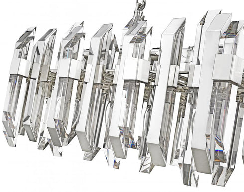 Z-Lite Bova 11 Light Linear Chandelier in Polished Nickel Finish Model: 4006-11L-PN
