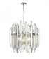 Z-Lite Bova 6 Light Chandelier in Polished Nickel Finish Model: 4006-9PN