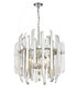 Z-Lite Bova 6 Light Chandelier in Polished Nickel Finish Model: 4006-9PN