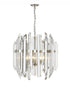 Z-Lite Bova 6 Light Chandelier in Polished Nickel Finish Model: 4006-9PN