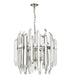 Z-Lite Bova 6 Light Chandelier in Polished Nickel Finish Model: 4006-9PN