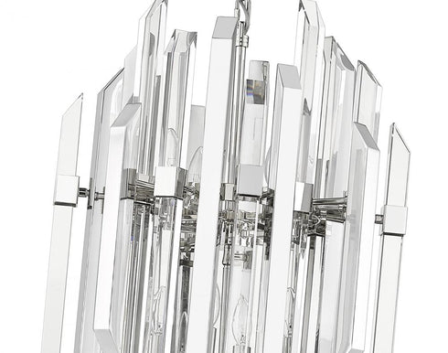 Z-Lite Bova 9 Light Chandelier in Polished Nickel Finish Model: 4006-8PN