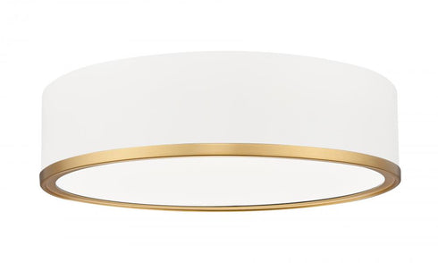 Z-Lite Bradley 1 Light Flush Mount in Matte Black + Modern Gold Finish Model: 1018F16-MB-MGLD-LED