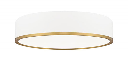 Z-Lite Bradley 1 Light Flush Mount in Matte Black + Modern Gold Finish Model: 1018F20-MB-MGLD-LED