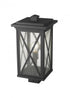 Z-Lite Brookside 1 Light Outdoor Post Mount Fixture in Black Finish Model: 583PHBS-BK