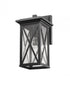 Z-Lite Brookside 1 Light Outdoor Wall Light in Black Finish Model: 583M-BK