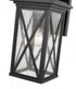 Z-Lite Brookside 1 Light Outdoor Wall Light in Black Finish Model: 583M-BK