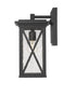 Z-Lite Brookside 1 Light Outdoor Wall Light in Black Finish Model: 583M-BK