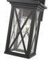 Z-Lite Brookside 1 Light Outdoor Wall Light in Black Finish Model: 583S-BK