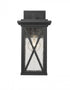 Z-Lite Brookside 1 Light Outdoor Wall Light in Black Finish Model: 583S-BK