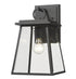 Z-Lite Broughton 1 Light Outdoor Wall Light in Black Finish Model: 521S-BK