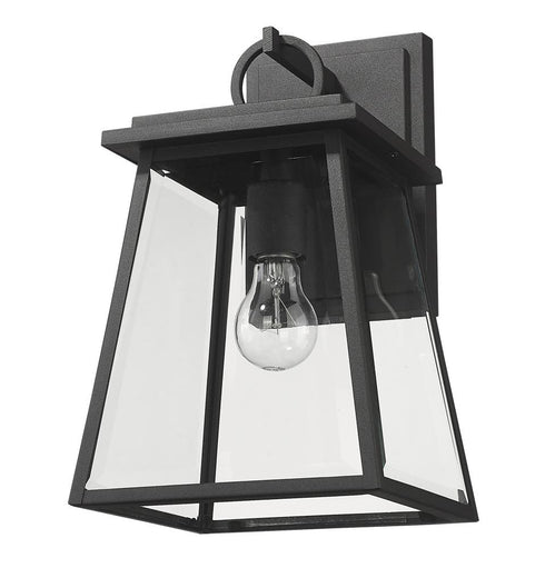 Z-Lite Broughton 1 Light Outdoor Wall Light in Black Finish Model: 521S-BK