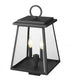 Z-Lite Broughton 2 Light Outdoor Post Mount Fixture in Black Finish Model: 521PHMS-BK