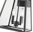 Z-Lite Broughton 2 Light Outdoor Wall Light in Black Finish Model: 521M-BK