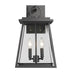 Z-Lite Broughton 2 Light Outdoor Wall Light in Black Finish Model: 521M-BK