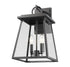 Z-Lite Broughton 2 Light Outdoor Wall Light in Black Finish Model: 521M-BK