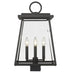 Z-Lite Broughton 4 Light Outdoor Post Mount Fixture in Black Finish Model: 521PHBS-BK