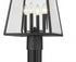 Z-Lite Broughton 4 Light Outdoor Post Mounted Fixture in Black Finish Model: 521PHBR-519P-BK