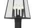 Z-Lite Broughton 4 Light Outdoor Post Mounted Fixture in Black Finish Model: 521PHBS-536P-BK