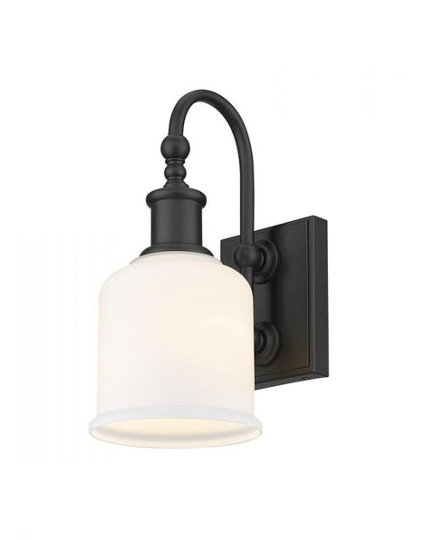 Z-Lite Bryant 1 Light Wall Sconce in Matte Black Finish Model: 733-1S-MB