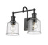 Z-Lite Bryant 2 Light Vanity in Matte Black Finish Model: 733-2V-MB
