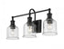 Z-Lite Bryant 3 Light Vanity in Matte Black Finish Model: 733-3V-MB