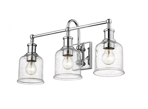 Z-Lite Bryant 3 Light Vanity in Matte Black Finish Model: 733-3V-MB