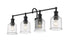 Z-Lite Bryant 4 Light Vanity in Matte Black Finish Model: 733-4V-MB