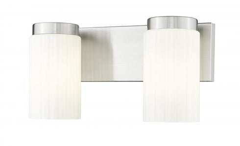 Z-Lite Burk 2 Light Vanity in Brushed Nickel Finish Model: 746-2V-BN
