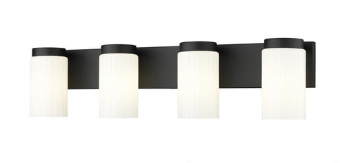Z-Lite Burk 4 Light Vanity in Brushed Nickel Finish Model: 746-4V-BN